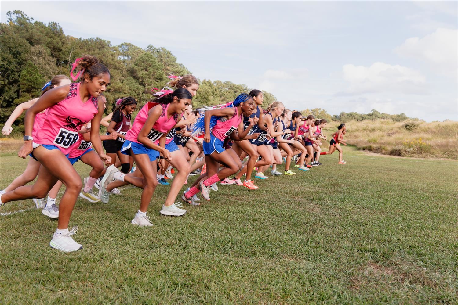  NPS and Portsmouth students running
